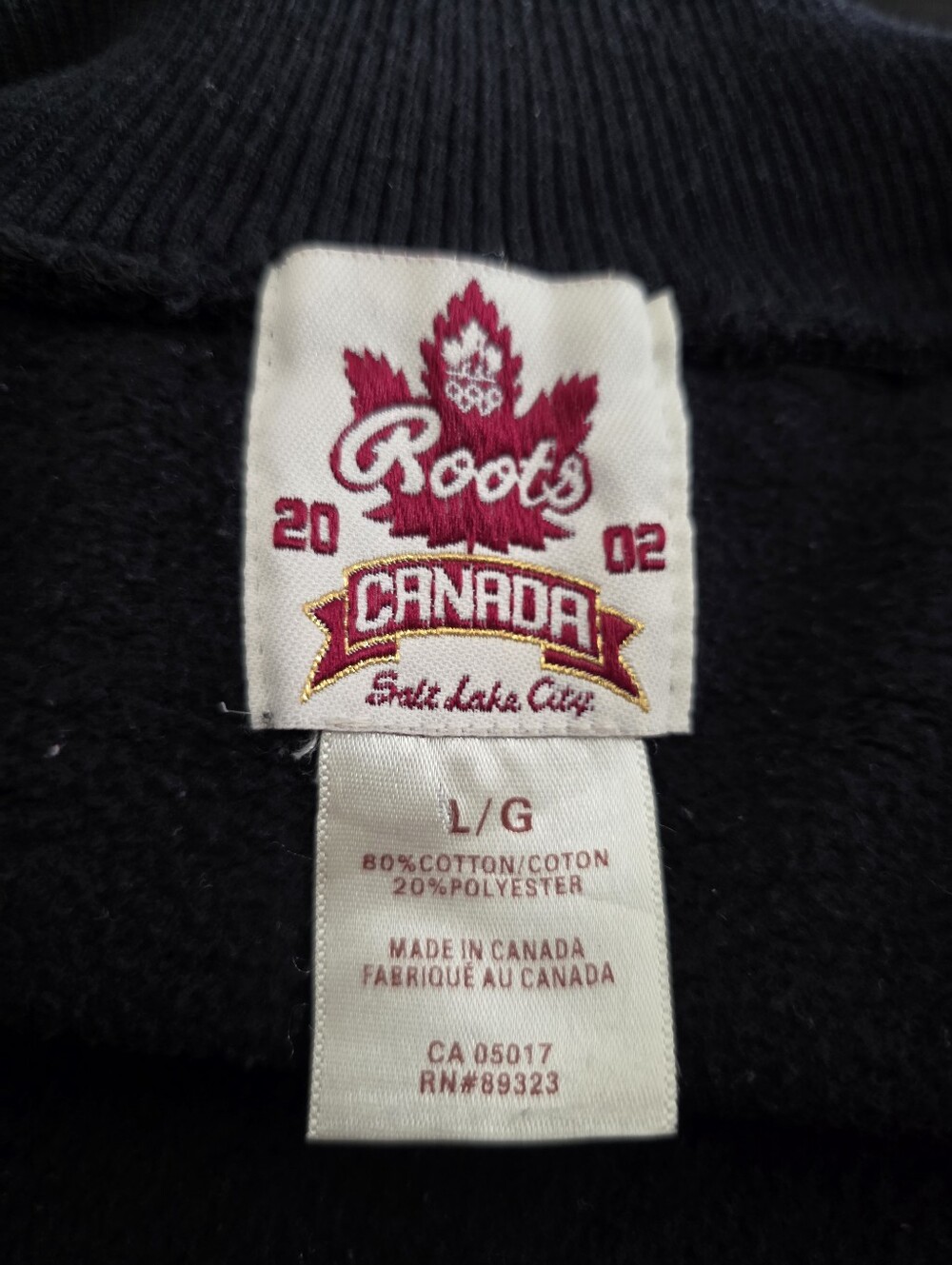 Vintage Roots Canada Salt Lake City Winter Olympics Hockey Zip Up Sweater Large - Picture 8 of 8